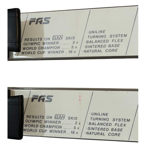 Elan FAS 195cm Skis w/ Salomon 570 Bindings – Vintage Racing Setup - Picture 5 of 16